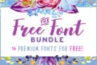 The Free Font Bundle – 100% OFF – GiveAway